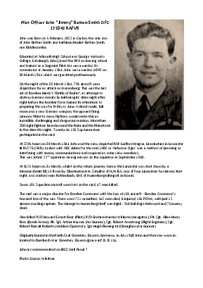 A preview of a PDF biography for Batten-Smith, John